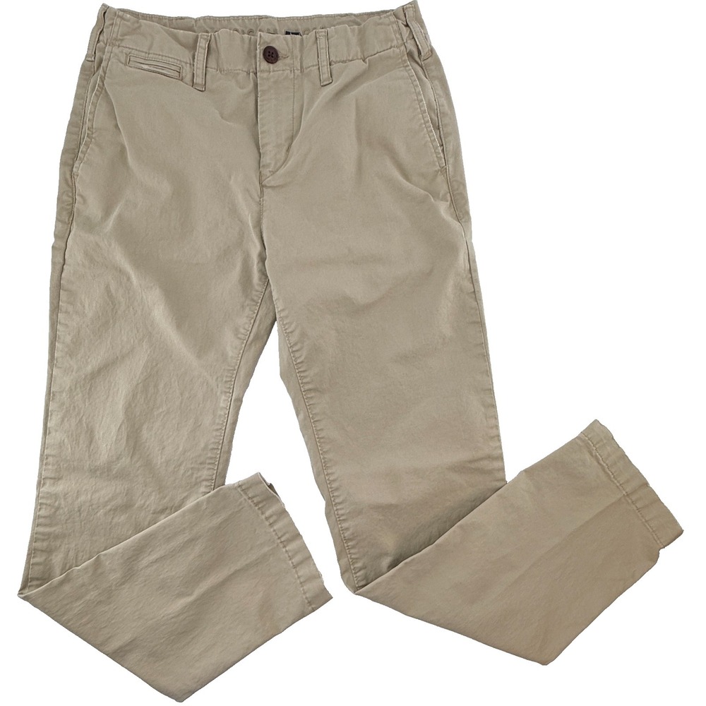 American Eagle Flex Chino Pants Mens 30x32 Khaki Slim Straight Stretch Casual
